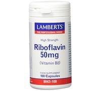 Lamberts Riboflavina 50mg (Vitamina B2) - 100 Cápsulas