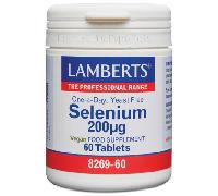 Lamberts Selenio 200mcg 60 Tabletas