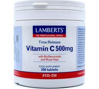 Lamberts Vitamina C con bioflavonoides - Liberación sostenida 500 mg - 250 tabletas