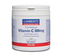 Lamberts Vitamina C con bioflavonoides - Liberación sostenida 500 mg - 250 tabletas
