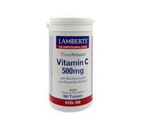 Complemento Alimenticio De Vitamina C De Liberación Sostenida Con Bioflavonoides Y Escaramujos, En Tabletas 500Mg - Lamberts Vitamin C Time 500Mg 100 uds.