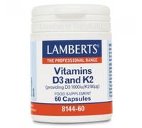 Lamberts Vitamina D3 1000 Ui Y K2 90 µg 60caps