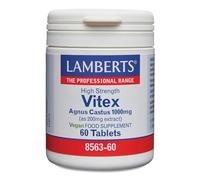 Lamberts Vitex Agnus-Castus 1000 mg | Extracto Concentrado de Sauzgatillo | Bienestar Femenino | 60 Tabletas | 60 Días | Calidad Farmacéutica GMP