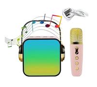 Lambo Altavoz con micrófono inalámbrico, Altavoz inalámbrico para Karaoke, Altavoz inalámbrico portát y Luces de Fiesta, Reproductor de Karaoke para bajo de Alta fidelidad, Recuerdo de Fiesta para