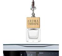 Lambo Colgante Botella de perfume de coche | Contenedor de vidrio vacío para vehículos para aceite esencial - Accesorios difusor de aroma automotriz para Salón, Coche, Mochila y WC