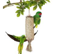 Lambo Juguete para loro cuáquero, juguete para morder para loros, jaula colgante para rechinar los dientes, para periquitos, cacatúas, tórtolas, periquitos y loros