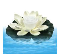 Lambo Luz de Loto Flotante para Piscina - Luces LED para Piscina con Flores, con Pilas - Luces sumergibles para Estanque de Piscina, luz Nocturna Impermeable para Estanque