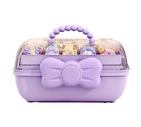 Lambo Organizador de accesorios para el cabello de la niña, almacenamiento para el pelo elástico almacenamiento para pinzas de pelo chica organizador versátil de capas con mango