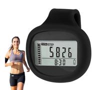 Lambo Podómetro para caminar, podómetros para personas mayores - podómetro de caminar con pantalla LCD, contador de pasos, con clips, podómetro para pasos y kilómetros de caminata, odómetro, podómetro
