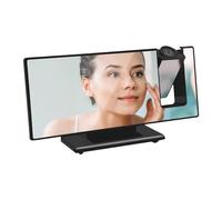 Lambo - Reloj digital de pantalla grande, proyector multifuncional con pantalla LED de 8 pulgadas, proyector de reloj con memoria de encendido apagado, monitor de temperatura silencioso