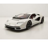 MODELO DE COCHE ESTÁTICO BURAGO LAMBORGHINI COUNTACH LP 800-4 2021 BLANCO 1/24