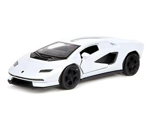 Lamborghini Countach LPI 800-4 - Modelo de coche de metal con motor de retracción, modelo de coche de juguete, regalo, 4 variantes, Welly 05 (blanco)