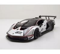 Lamborghini Essenza SCV12 Blanco Negro Coche a Escala 1:24 Bburago