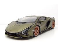 Lamborghini Sian FKP 37 2019 Mate Oliva Metálico Modelo 1:18 Bburago