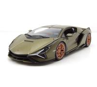 Lamborghini Sian FKP 37 Olive Mate Metálico 1:24 Burago Coche Modelo con OVP