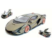 Lamborghini Sian Fkp37 Hybrid 2020 Metallic Matt Verde 1:18 Model 11046 Bburago