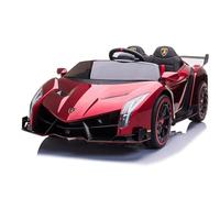 Lamborghini Veneno 12v, RC, Rojo, 1-7 AÑOS, Coches ELÉCTRICO 12V para NIÑOS, 2 PLAZAS, 4 Motores