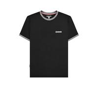 Lambretta Camiseta retro de dos tonos para hombre, Negro, M