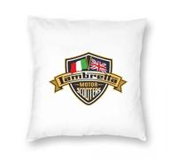 Lambretta - Funda de almohada cuadrada con diseño de scooter de motor con bandera de Reino Unido y banderas italianas para el hogar y el dormitorio