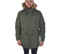 Lambretta Parka con capucha para hombre Carnaby Scooter Classic Mod Ska Badge, Verde, L, caqui, M
