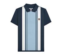 Lambretta Polo clásico de manga corta para hombre, azul marino, L