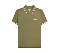 Lambretta Polo con punta para hombre, Caqui/blanco/azul marino/dorado, M