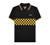 Lambretta - Polo de hombre tono, Oro negro., 4XL