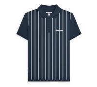 Lambretta Polo para hombre, color azul marino/blanco, talla L