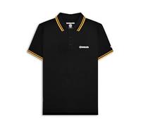 Lambretta - Polo SS25 Punta Doble para Hombre (XL) (Negro, Dorado)