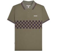 Lambretta Polo Tone para hombre, Caqui/Java, L