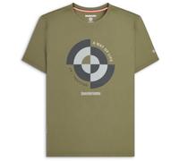 Lambretta Target Quadrant - Camiseta de algodón de manga corta para hombre, caqui, 4XL