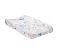 Lambs & Ivy Baby Blooms - Funda suave para cambiador con diseño de flores y mariposas