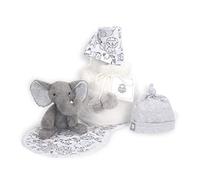 Lambs & Ivy - Bolsa de regalo para bebé, 5 piezas, color gris y blanco