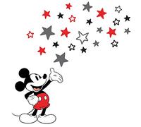 Lambs & Ivy Disney Baby Magical Mickey Mouse calcomanías de pared - gris/rojo
