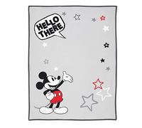 Lambs & Ivy Disney Baby Mickey Mouse Picture Perfect Baby Manta para bebé, color gris