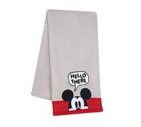 Lambs & Ivy Disney - Manta para bebé, diseño de Mickey Mouse, color gris y rojo