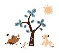 Lambs & Ivy Disney - Pegatinas decorativas para pared, diseño de árbol de aventura con Simba/Timon/Pumbaa