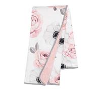 Lambs & Ivy Floral Garden - Manta para bebé, diseño floral, color rosa