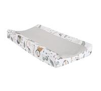 Lambs & Ivy Jungle Friends - Funda para cambiador de safari, suave, cálida y acogedora, color gris
