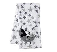 Lambs & Ivy Mickey Mouse - Manta para bebé, color blanco