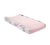Lambs & Ivy Signature Botanical Baby - Funda para cambiador, diseño floral, color rosa y gris