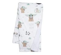 Lambs & Ivy Star Wars The Child/Baby Yoda/Grogu White Minky/Fleece Manta de bebé