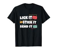 Lame It Stick It Send It Divertido cartero Trabajador del Servicio Postal Camiseta