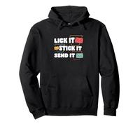 Lame It Stick It Send It Divertido cartero Trabajador del Servicio Postal Sudadera con Capucha