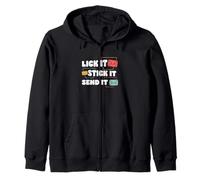 Lame It Stick It Send It Divertido cartero Trabajador del Servicio Postal Sudadera con Capucha