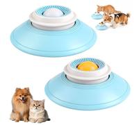 Lamedor Perro, HOVCEH 2 Piezas Lickimat Perros Pequeños, Calma Bowl Comedero Lento para Comida Líquida, Lick Bowl Dogs para Cachorros y Gatos, Calmante y Alivio de la Ansiedad