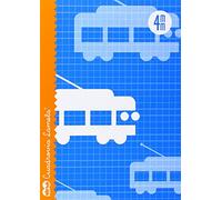 Cuaderno Libreta LAMELA 4º 30H Cuadrovía 4 mm. Tapa Básica