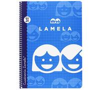 Cuaderno Espiral LAMELA 4º 40H Cuadrovía 3 mm. Tapa Básica Surtido