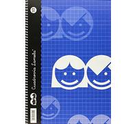 Bloc LAMELA Folio 80 Hojas Tapa Básico Cuadrovía Modelo Cuadrovía 5 mm.