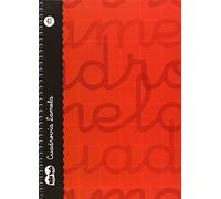 Lamela 7CTE004R - Cuaderno cuarto con espiral, color rojo